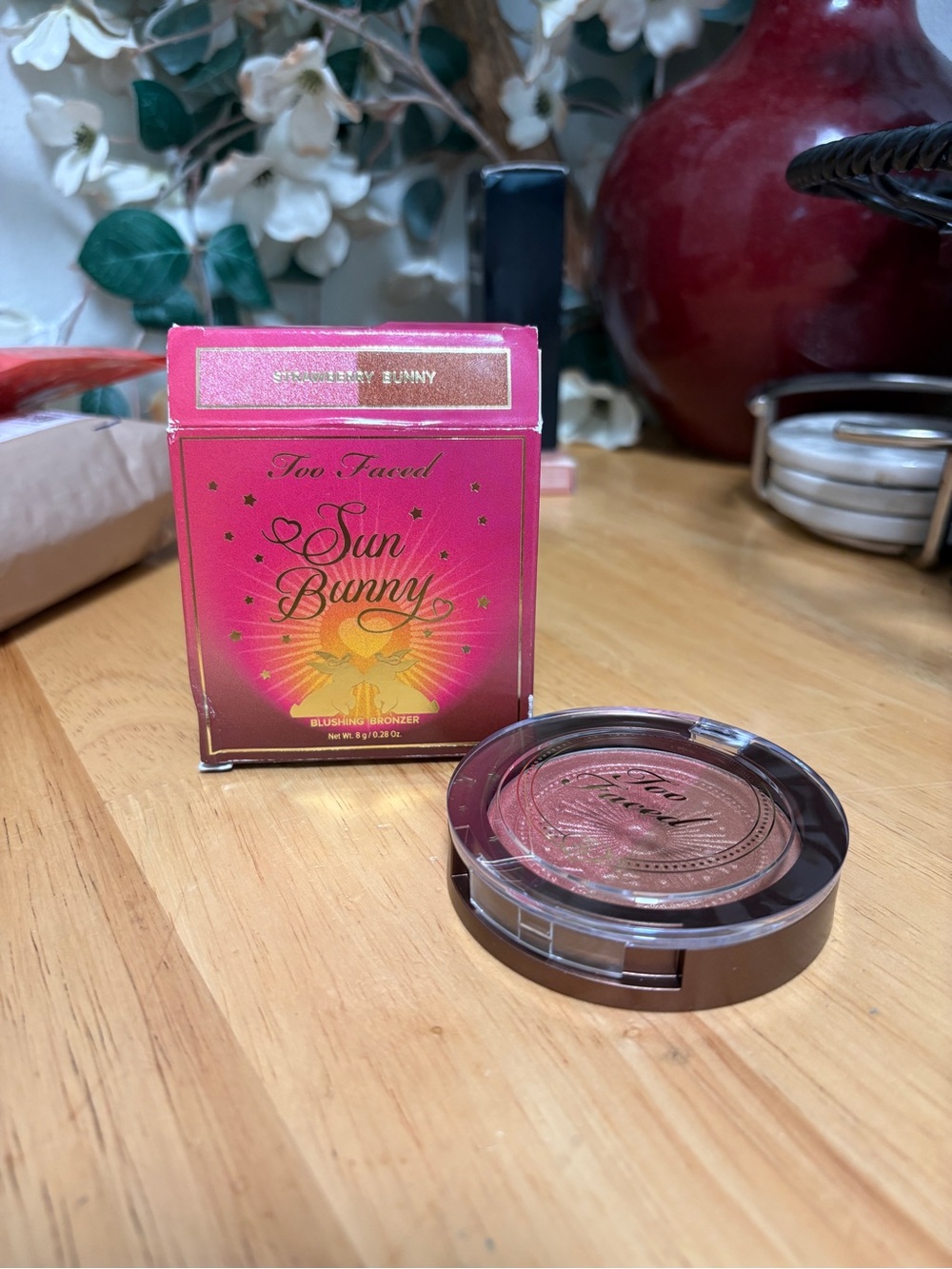 Too Faced Sun Bunny~STRAWBERRY BUNNY~Blushing Bronzer,BNIB, NEW RELEASE, 0.28oz